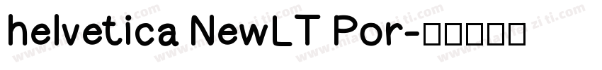 helvetica NewLT Por字体转换
